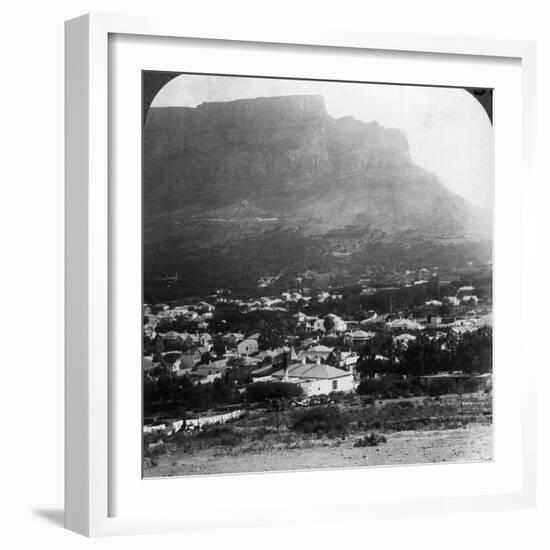 Table Mountain, Cape Town, South Africa-Underwood & Underwood-Framed Photographic Print