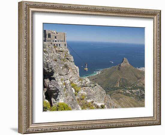 Table Mountain National Park Cableway Aerial Tram and Station, Cape Town, South Africa-Cindy Miller Hopkins-Framed Photographic Print