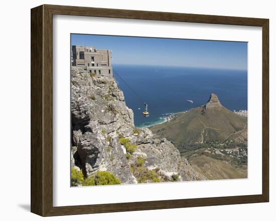 Table Mountain National Park Cableway Aerial Tram and Station, Cape Town, South Africa-Cindy Miller Hopkins-Framed Photographic Print