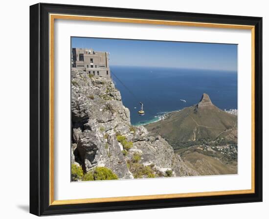 Table Mountain National Park Cableway Aerial Tram and Station, Cape Town, South Africa-Cindy Miller Hopkins-Framed Photographic Print