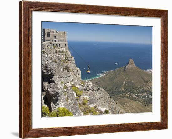 Table Mountain National Park Cableway Aerial Tram and Station, Cape Town, South Africa-Cindy Miller Hopkins-Framed Photographic Print