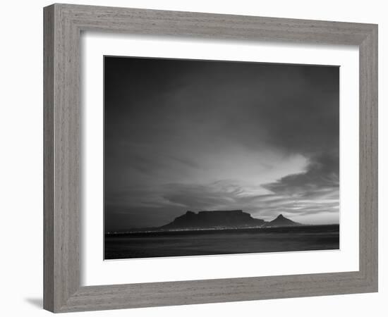 Table Mountain, Sunset, Cape Town, South Africa-Steve Vidler-Framed Photographic Print