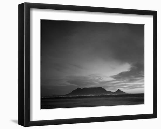 Table Mountain, Sunset, Cape Town, South Africa-Steve Vidler-Framed Photographic Print