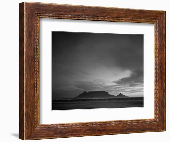 Table Mountain, Sunset, Cape Town, South Africa-Steve Vidler-Framed Photographic Print