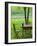 Table on Grounds of Hotel Kendov Dvorec, Spodnja Idrija, Slovenia-Walter Bibikow-Framed Photographic Print