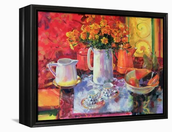 Table Reflections-Peter Graham-Framed Premier Image Canvas