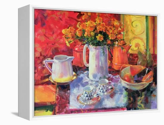 Table Reflections-Peter Graham-Framed Premier Image Canvas