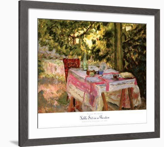 Table Set in a Garden-Pierre Bonnard-Framed Art Print