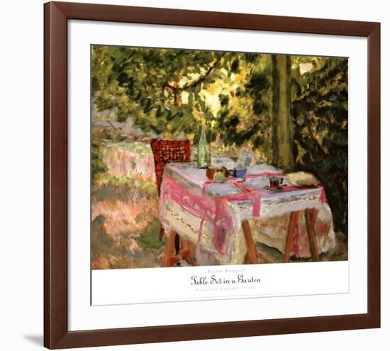 Table Set in a Garden-Pierre Bonnard-Framed Art Print