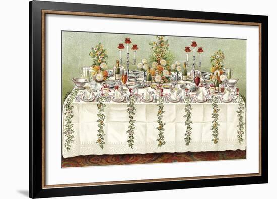 Table Settings - Buffet-The Vintage Collection-Framed Giclee Print