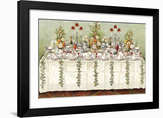 Table Settings - Buffet-The Vintage Collection-Framed Giclee Print