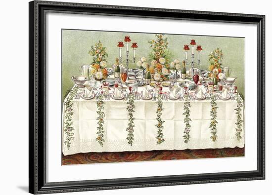 Table Settings - Buffet-The Vintage Collection-Framed Giclee Print