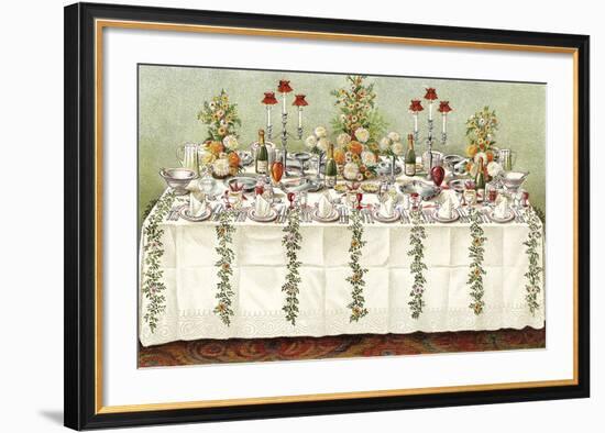 Table Settings - Buffet-The Vintage Collection-Framed Giclee Print