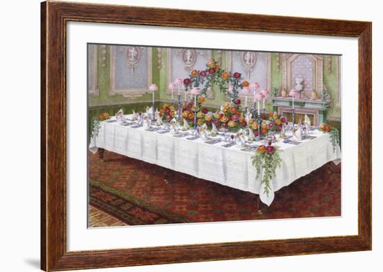 Table Settings - Dinner-The Vintage Collection-Framed Giclee Print