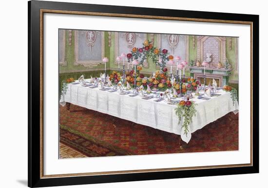 Table Settings - Dinner-The Vintage Collection-Framed Giclee Print