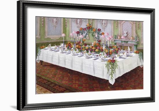 Table Settings - Dinner-The Vintage Collection-Framed Giclee Print