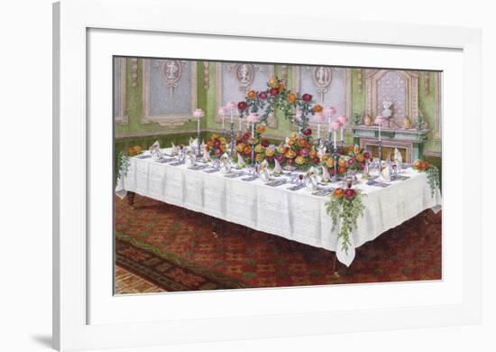 Table Settings - Dinner-The Vintage Collection-Framed Giclee Print