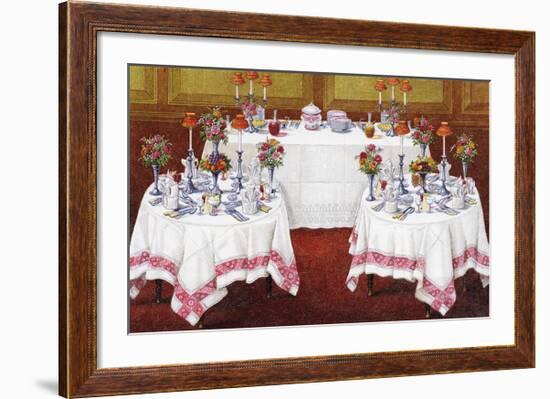 Table Settings - Supper-The Vintage Collection-Framed Giclee Print