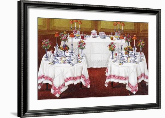 Table Settings - Supper-The Vintage Collection-Framed Giclee Print