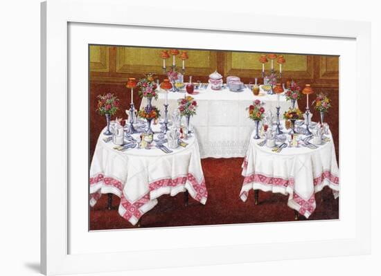 Table Settings - Supper-The Vintage Collection-Framed Giclee Print