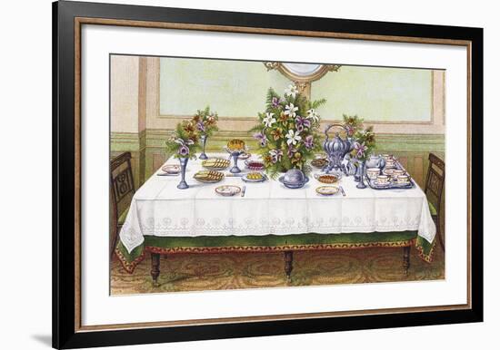 Table Settings - Tea-The Vintage Collection-Framed Giclee Print