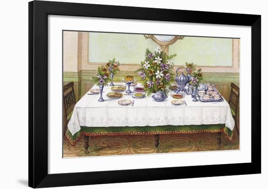 Table Settings - Tea-The Vintage Collection-Framed Giclee Print