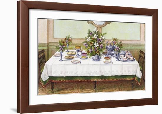 Table Settings - Tea-The Vintage Collection-Framed Giclee Print