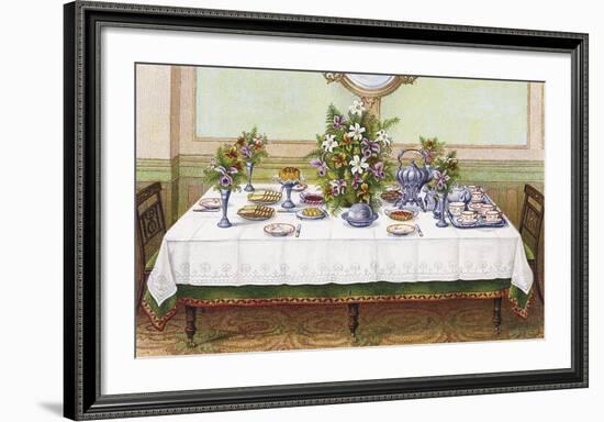 Table Settings - Tea-The Vintage Collection-Framed Giclee Print