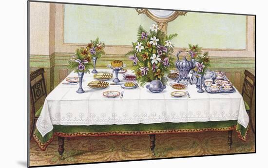 Table Settings - Tea-The Vintage Collection-Mounted Giclee Print