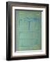 Table Tennis Blueprint-null-Framed Art Print