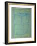Table Tennis Blueprint-null-Framed Art Print