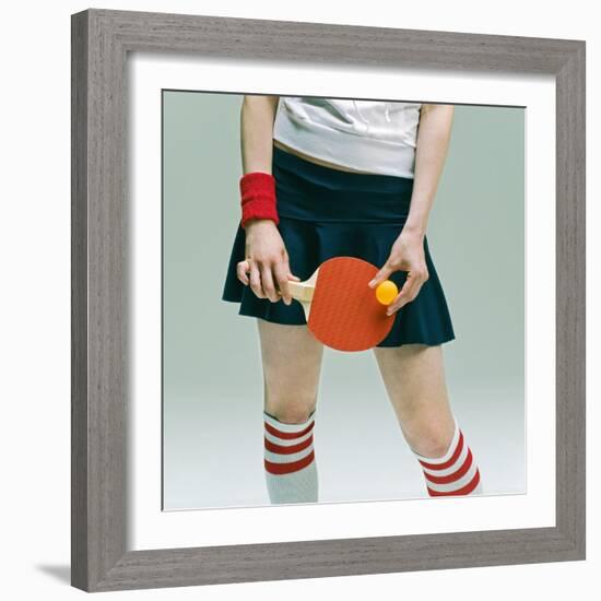 Table Tennis Player-Ryuhei Shindo-Framed Photographic Print