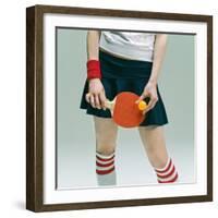 Table Tennis Player-Ryuhei Shindo-Framed Photographic Print