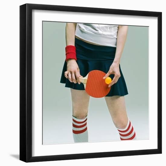 Table Tennis Player-Ryuhei Shindo-Framed Photographic Print