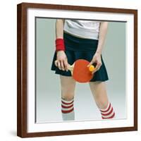 Table Tennis Player-Ryuhei Shindo-Framed Photographic Print