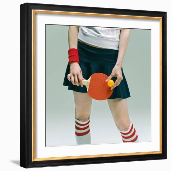 Table Tennis Player-Ryuhei Shindo-Framed Photographic Print