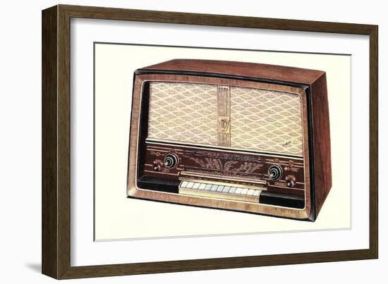 Table Top Radio-null-Framed Premium Giclee Print