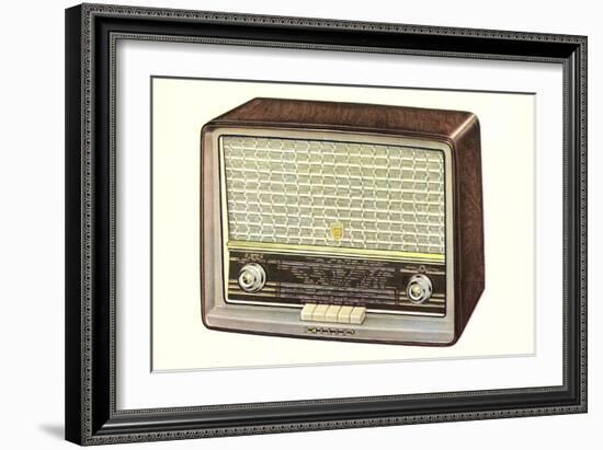 Table Top Radio-null-Framed Premium Giclee Print