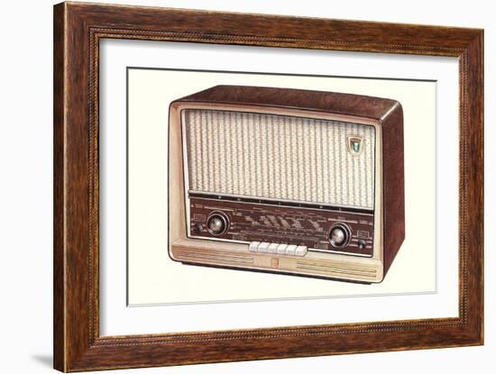 Table Top Radio-null-Framed Premium Giclee Print