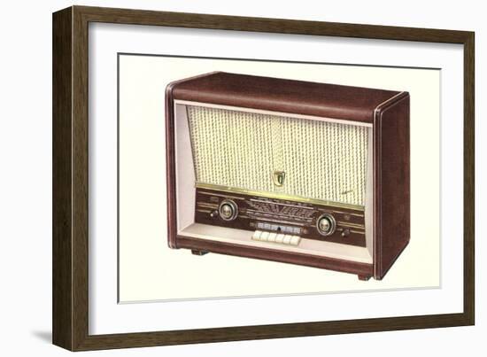 Table Top Radio-null-Framed Premium Giclee Print