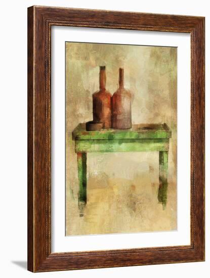 Table with Bottles-Mark Gordon-Framed Giclee Print