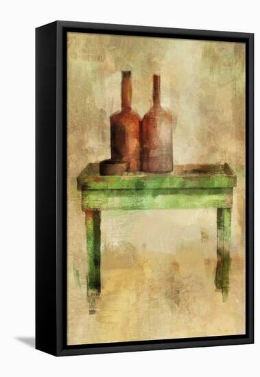 Table with Bottles-Mark Gordon-Framed Premier Image Canvas