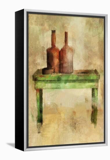 Table with Bottles-Mark Gordon-Framed Premier Image Canvas