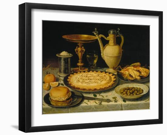 Table with Cakes, Chicken and Olives-Clara Peeters-Framed Giclee Print