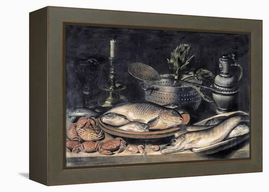 Table-Clara Peeters-Framed Stretched Canvas