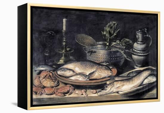 Table-Clara Peeters-Framed Stretched Canvas