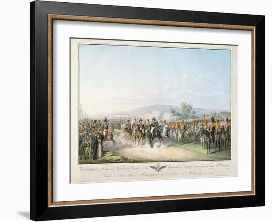 Tableau De L'Armee Imperiale De Toute Les Russies, from 'Tableau Des Armees De L'Europe'-Georg Emanuel Opitz-Framed Giclee Print