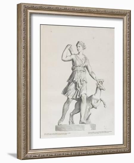 Tableau du Cabinet du Roi, statues et bustes antiques des Maisons Royales Tome I : planche 7-Claude Mellan-Framed Giclee Print