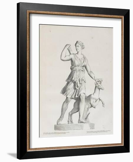 Tableau du Cabinet du Roi, statues et bustes antiques des Maisons Royales Tome I : planche 7-Claude Mellan-Framed Giclee Print