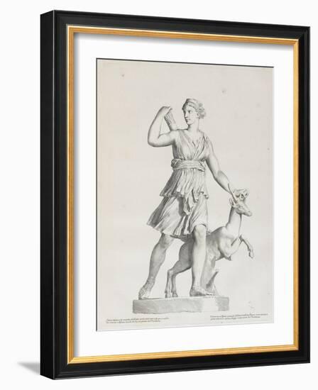 Tableau du Cabinet du Roi, statues et bustes antiques des Maisons Royales Tome I : planche 7-Claude Mellan-Framed Giclee Print